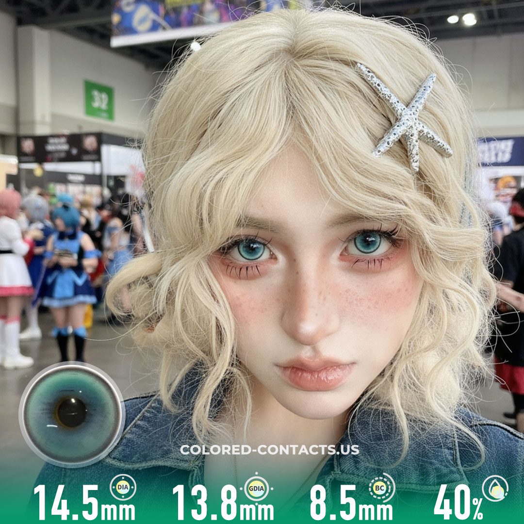 Mystic Ocean Aqua Colored Contacts | 4-Lens Pack - image 1