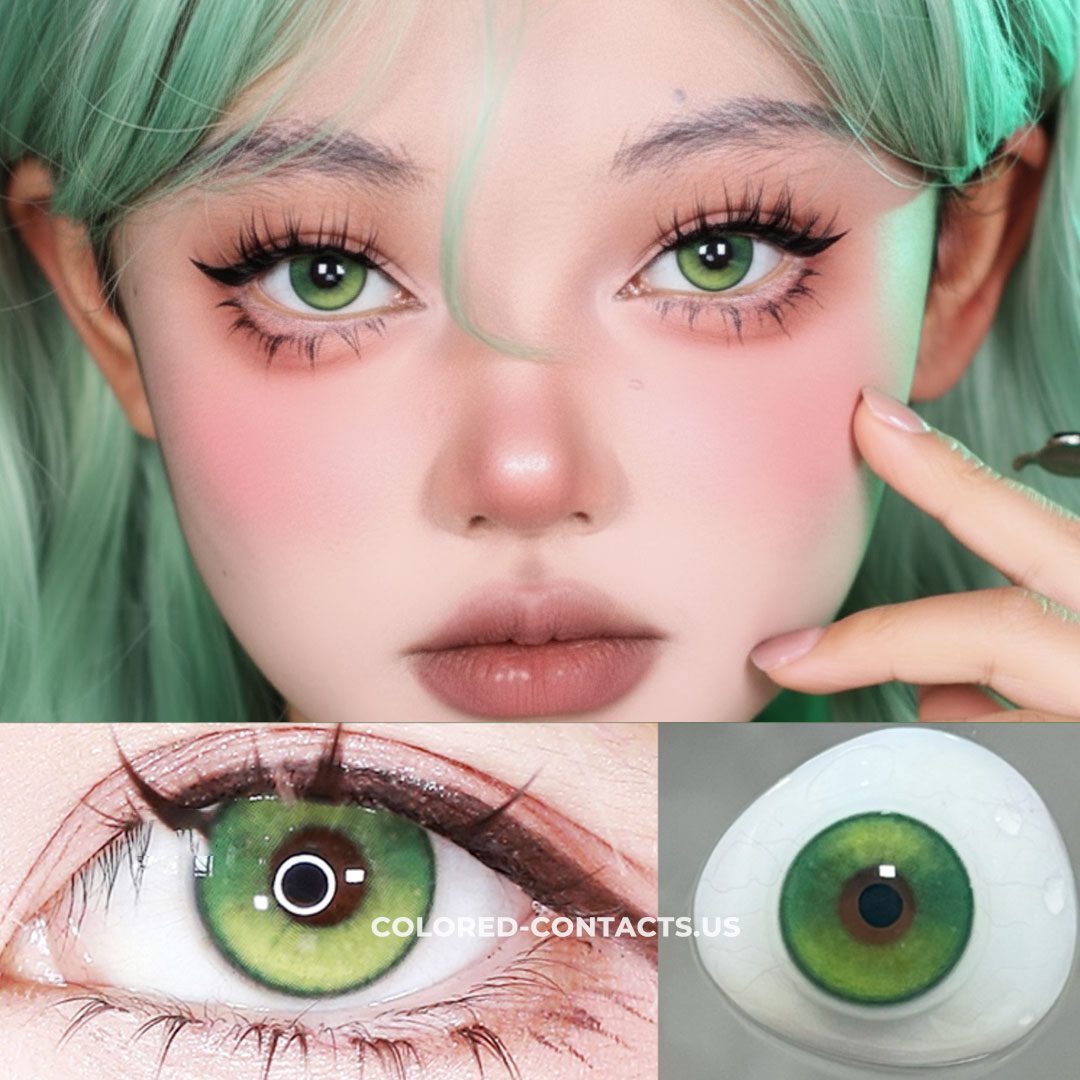 Mystic Wind Spirit Green Colored Contacts | 4-Lens Pack - thumbnail 2