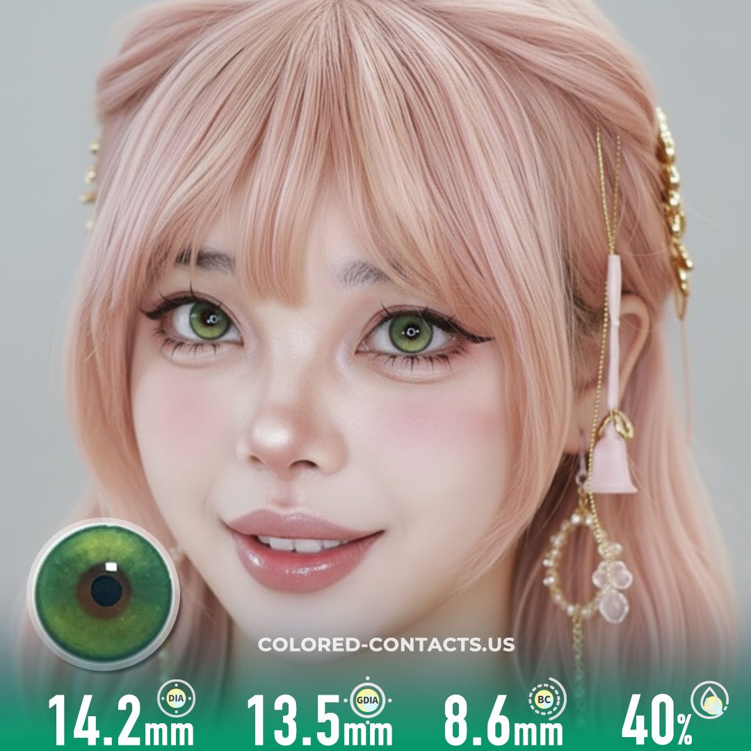 Mystic Wind Spirit Green Colored Contacts | 4-Lens Pack - image 1