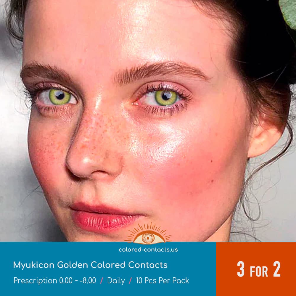 Myukicon Golden Colored Contacts - 10Pcs - thumbnail 2