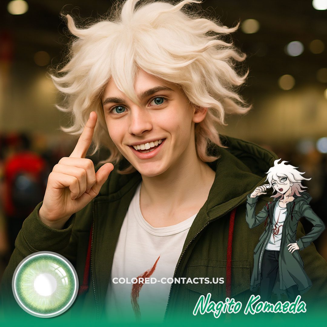 Nagito Komaeda Cosplay Contact Lenses - image 1