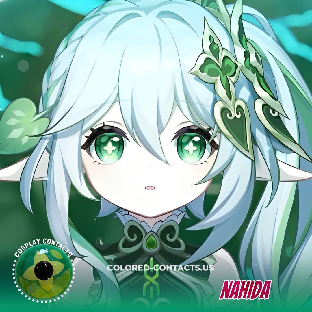 Nahida Cosplay Contact Lenses - New Version - image 1