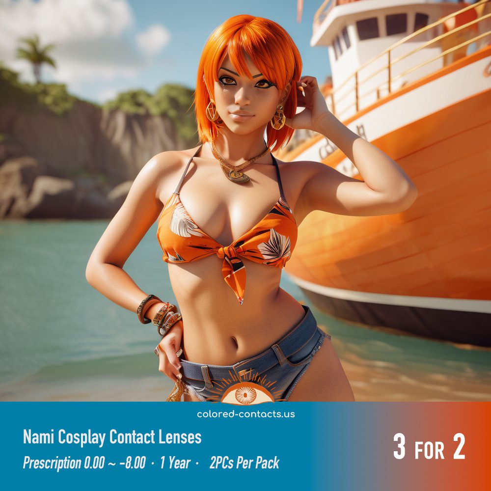 Nami Cosplay Contact Lenses - thumbnail 3