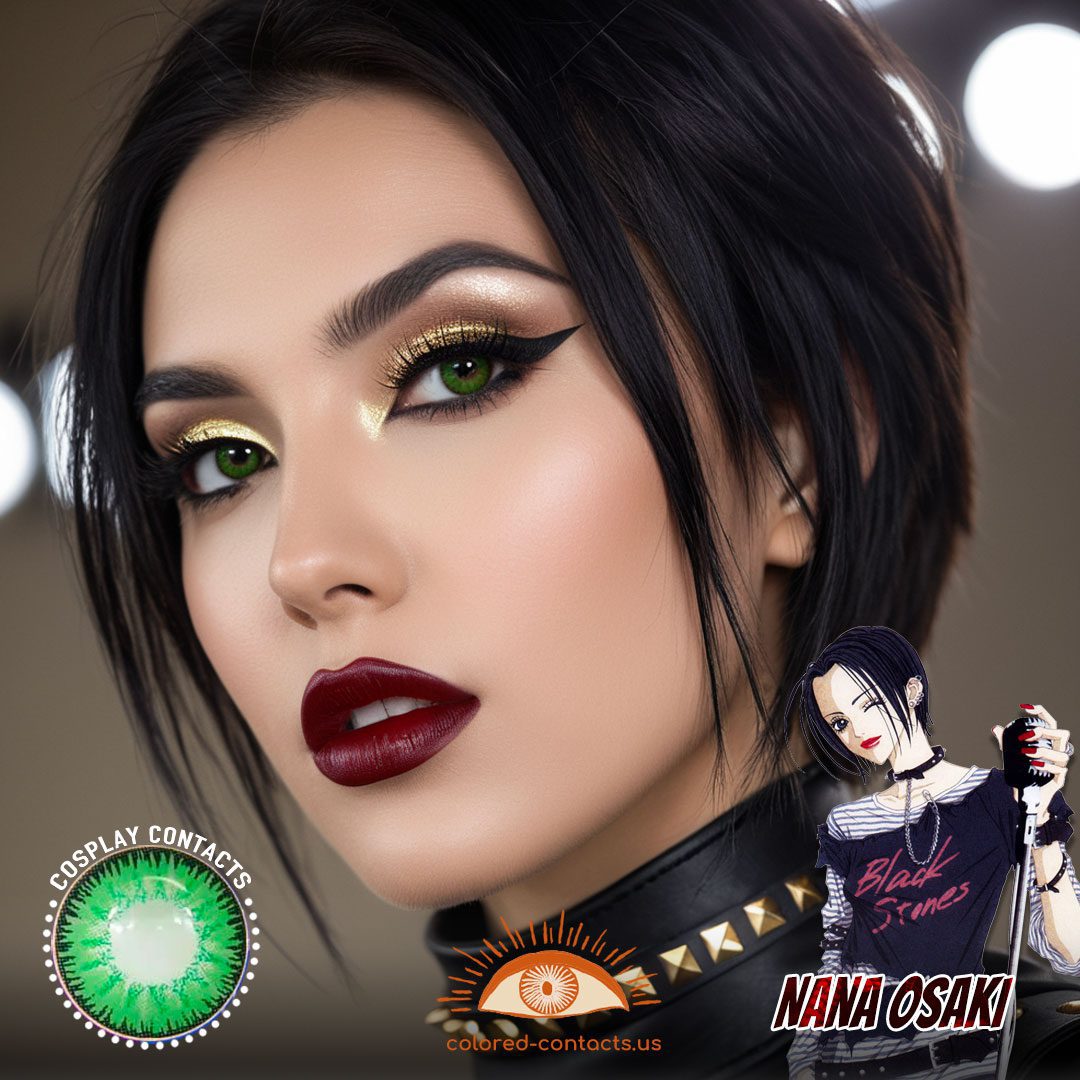 Nana Osaki Cosplay Green Contact Lenses - image 1