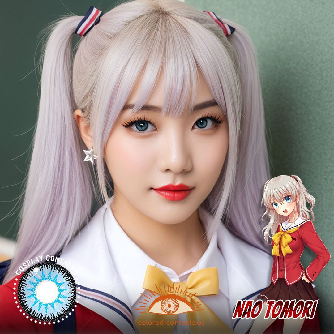Charlotte: Nao Tomori Cosplay Blue Contact Lenses - image 1
