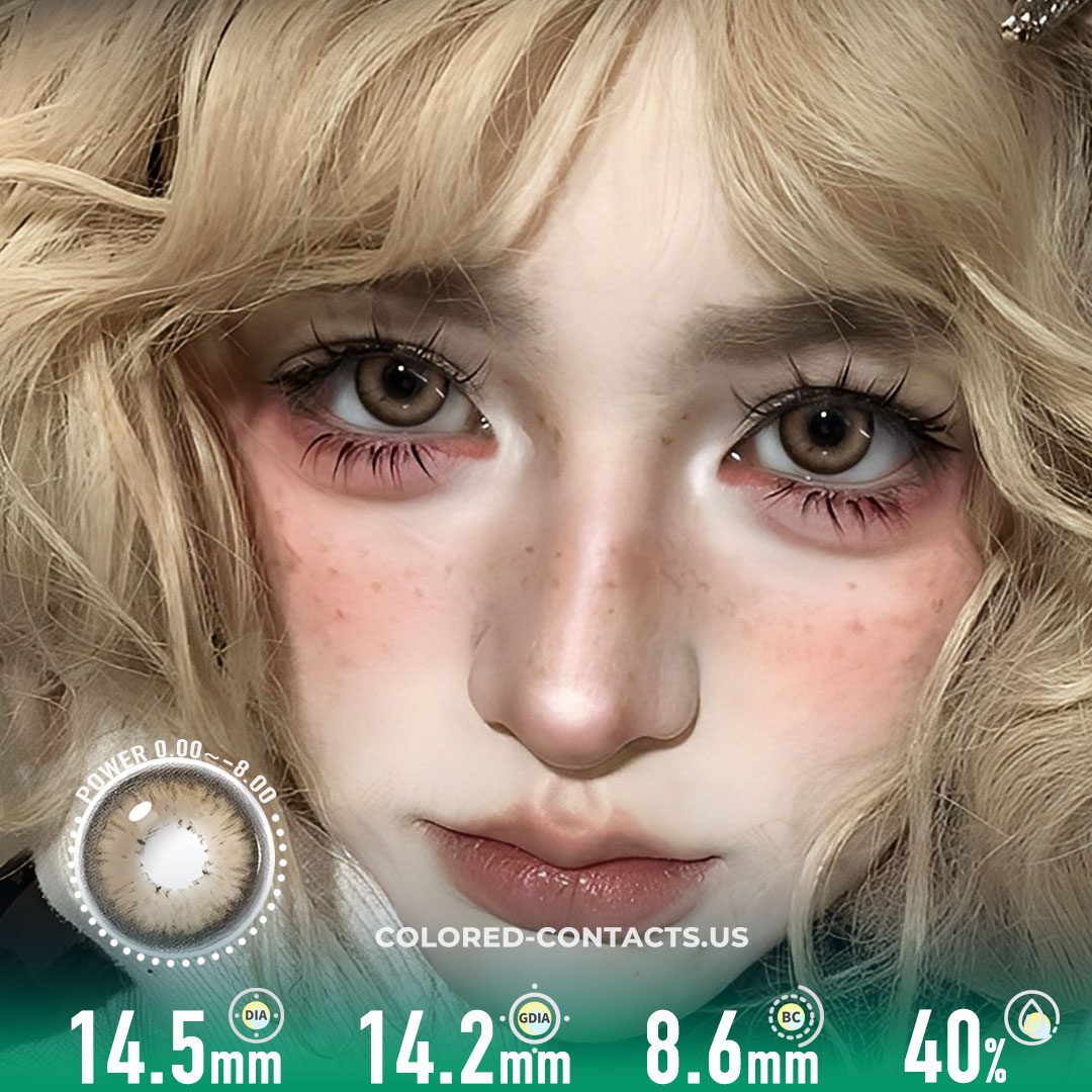 Natural Brown Tinted Contact Lenses - image 1