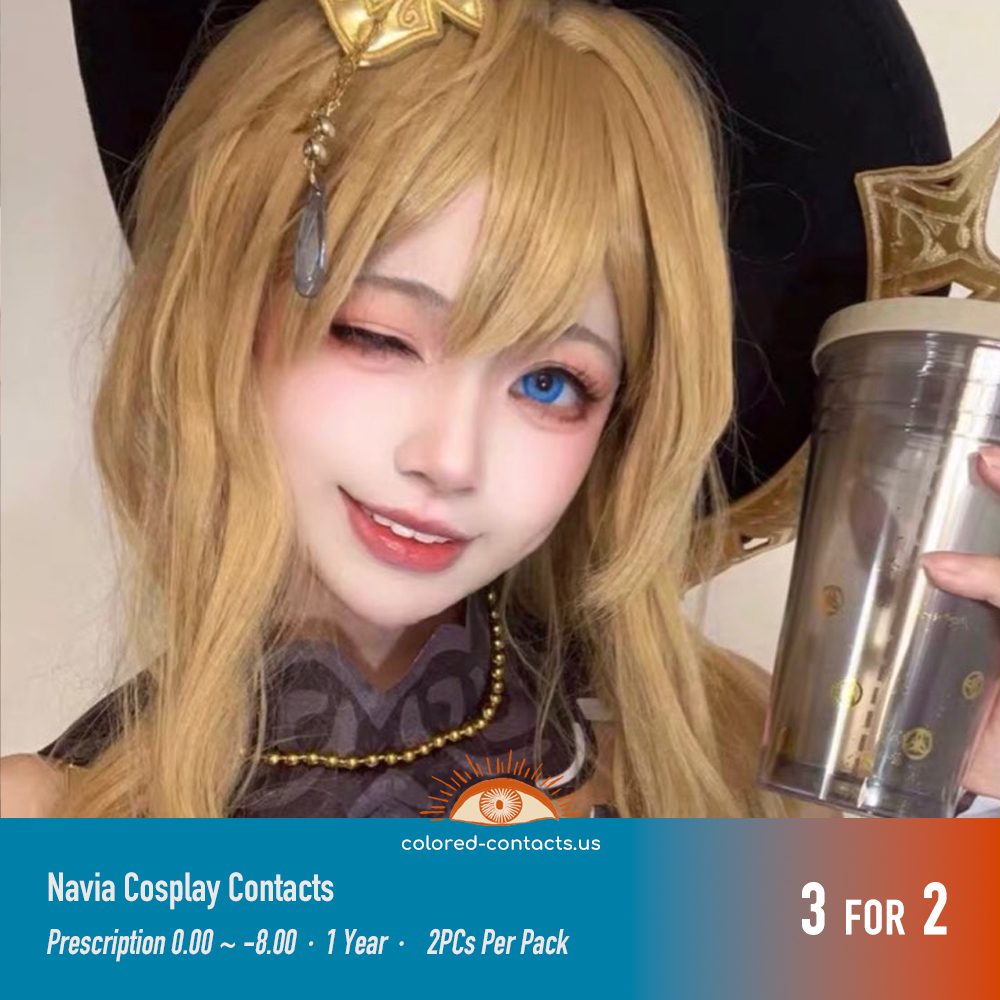 Genshin Impact Navia Cosplay Contacts - thumbnail 3