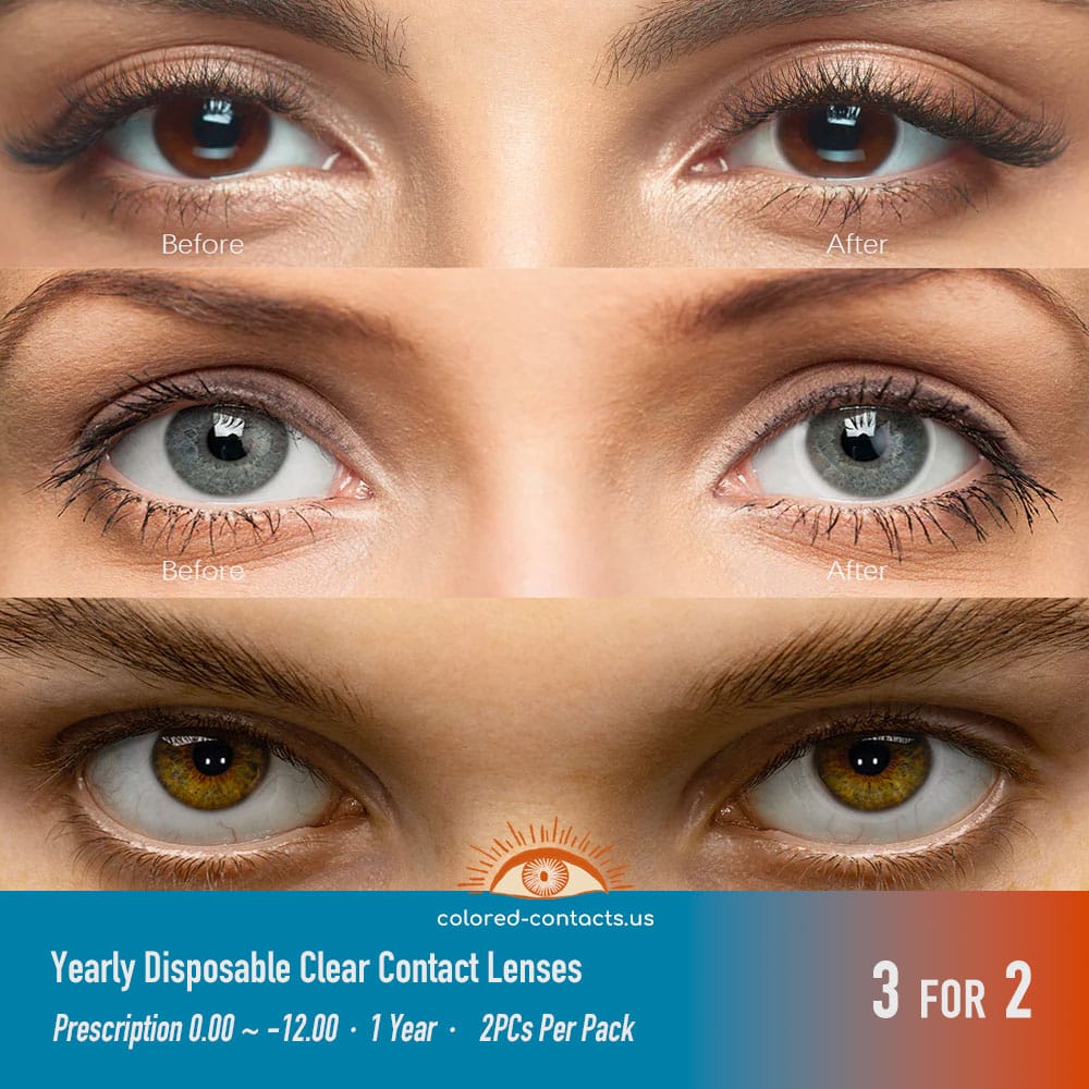 Yearly Disposable Clear Contact Lenses - thumbnail 2