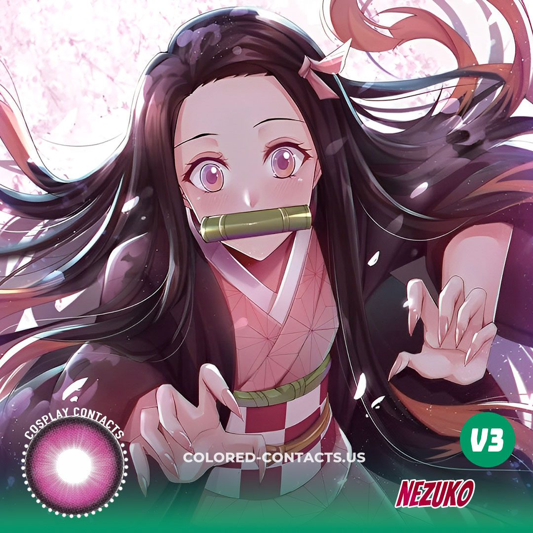 Nezuko Cosplay Contact Lenses - 2025 - thumbnail 4