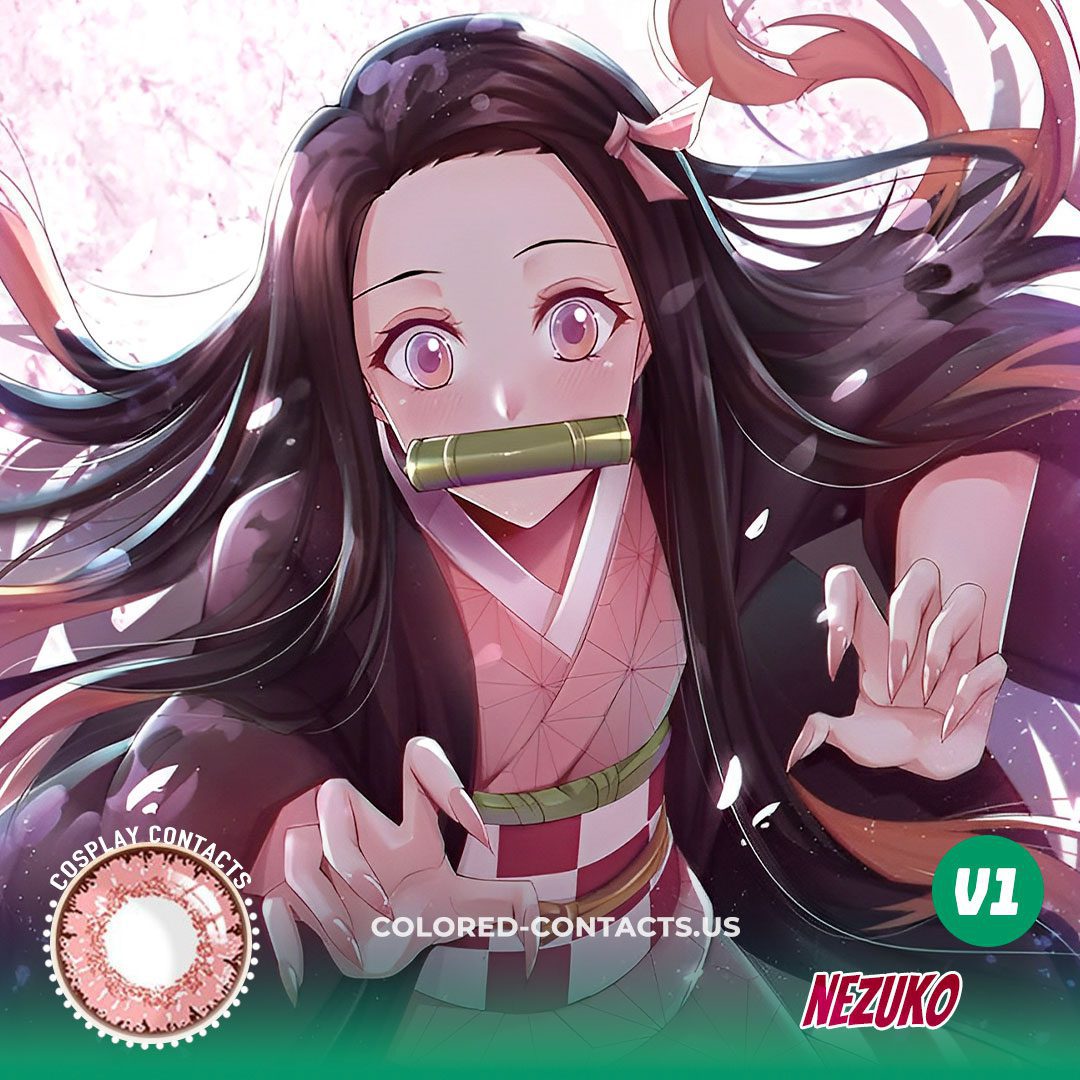 Nezuko Cosplay Contact Lenses – 2025 - thumbnail 3
