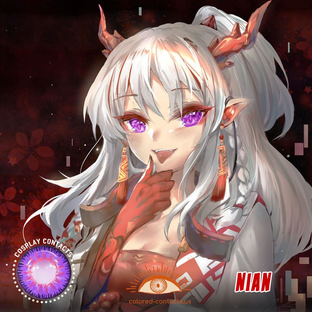 Arknights : Nian Cosplay Contact Lenses - image 1