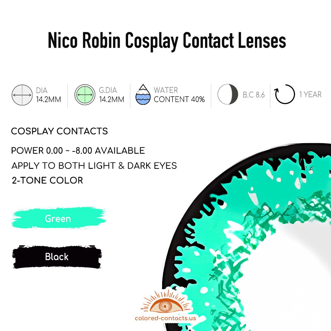 Nico Robin Cosplay Contact Lenses - thumbnail 3