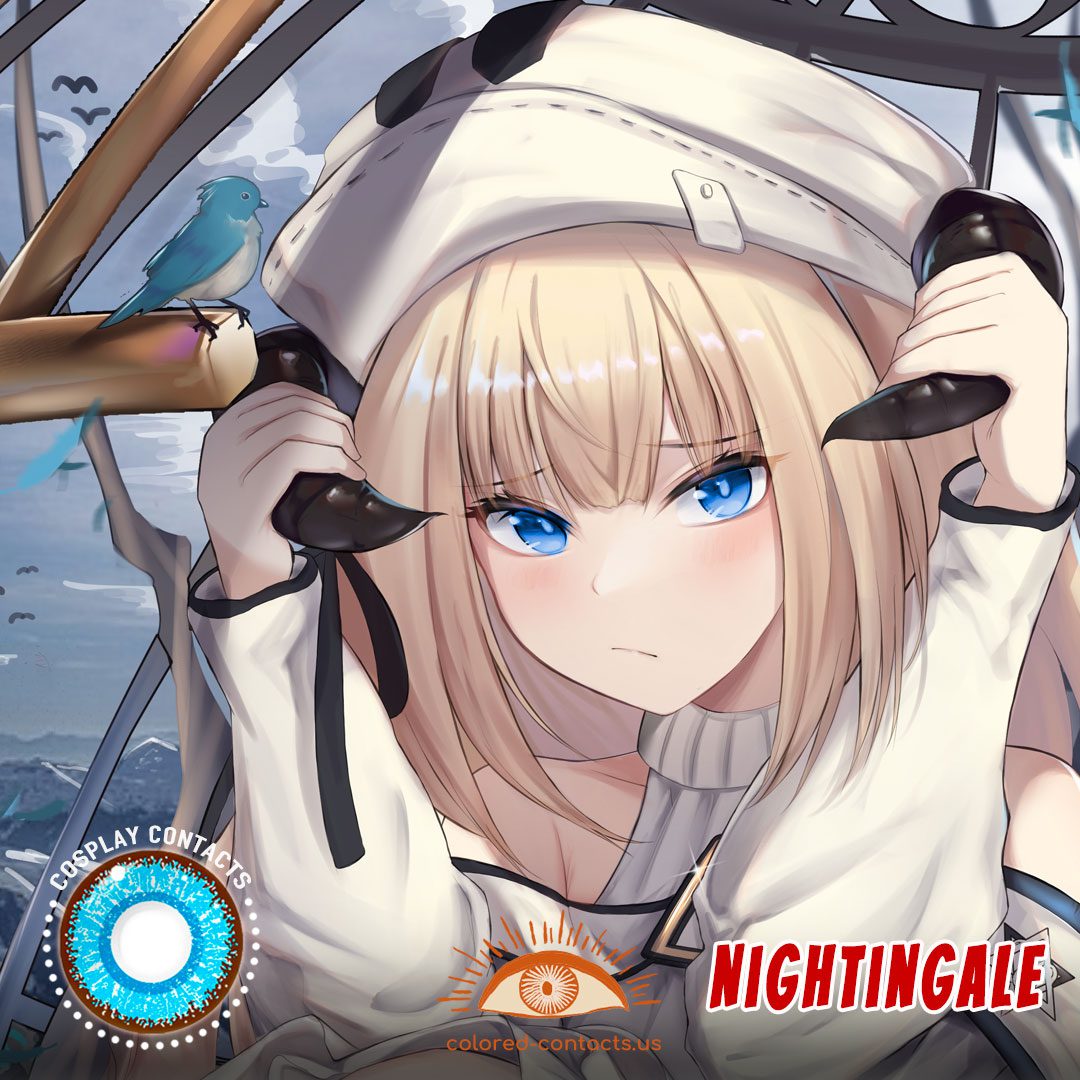 Arknights : Nightingale Cosplay Contact Lenses - image 1