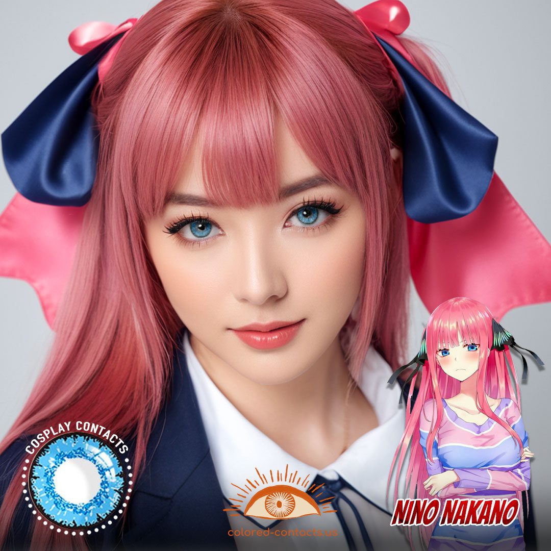 5Hanayome: Nino Nakano Cosplay Blue Contact Lenses - image 1