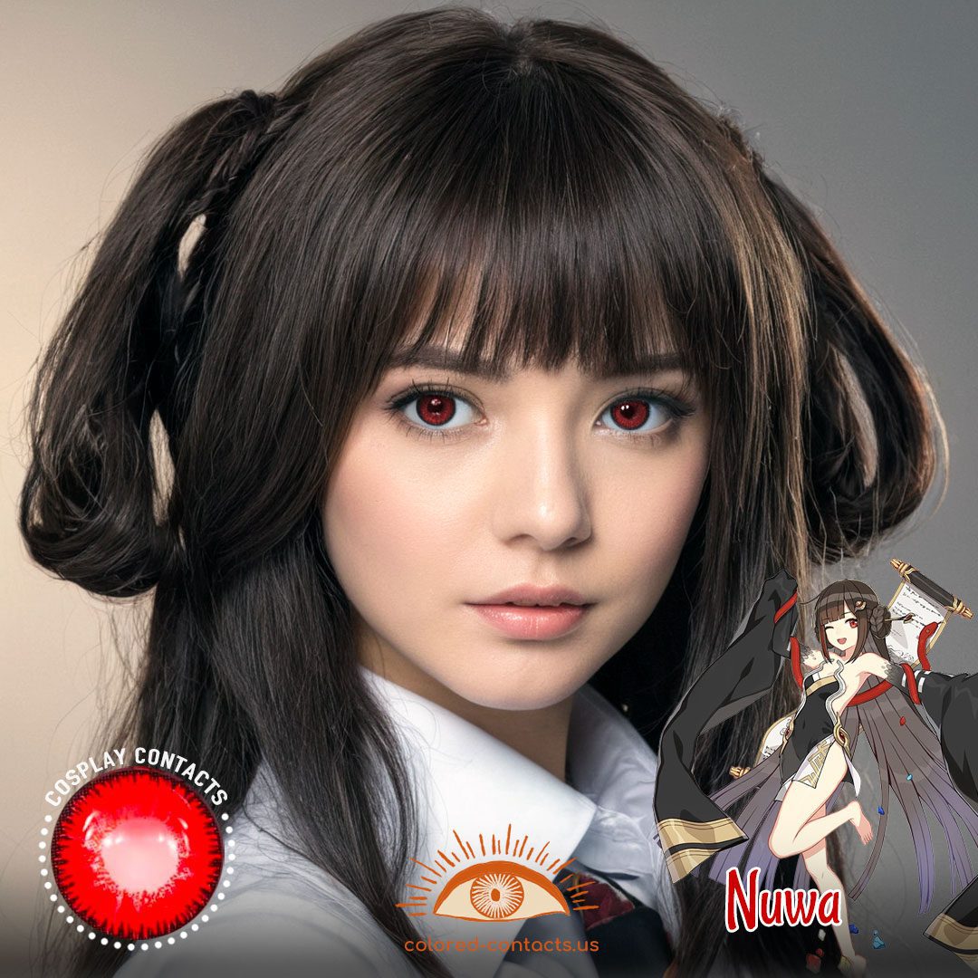 Honkai Impact 3rd: Nuwa Cosplay Red Contact Lenses - image 1