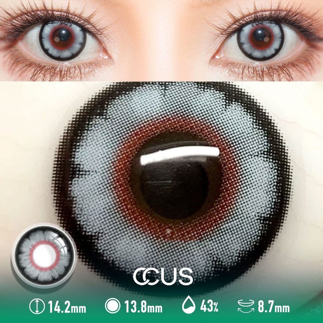 Grey Clover Contact Lenses - thumbnail 2