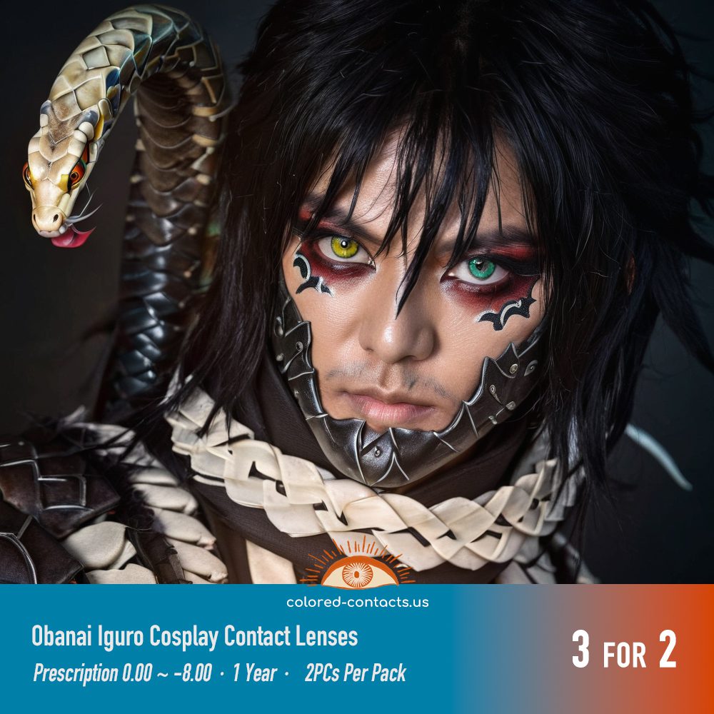 Obanai Iguro Cosplay Contact Lenses - thumbnail 5