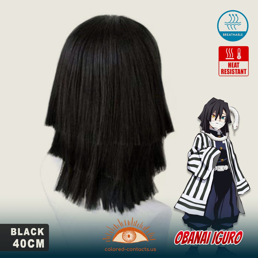 Obanai Iguro Cosplay Wig - thumbnail 2