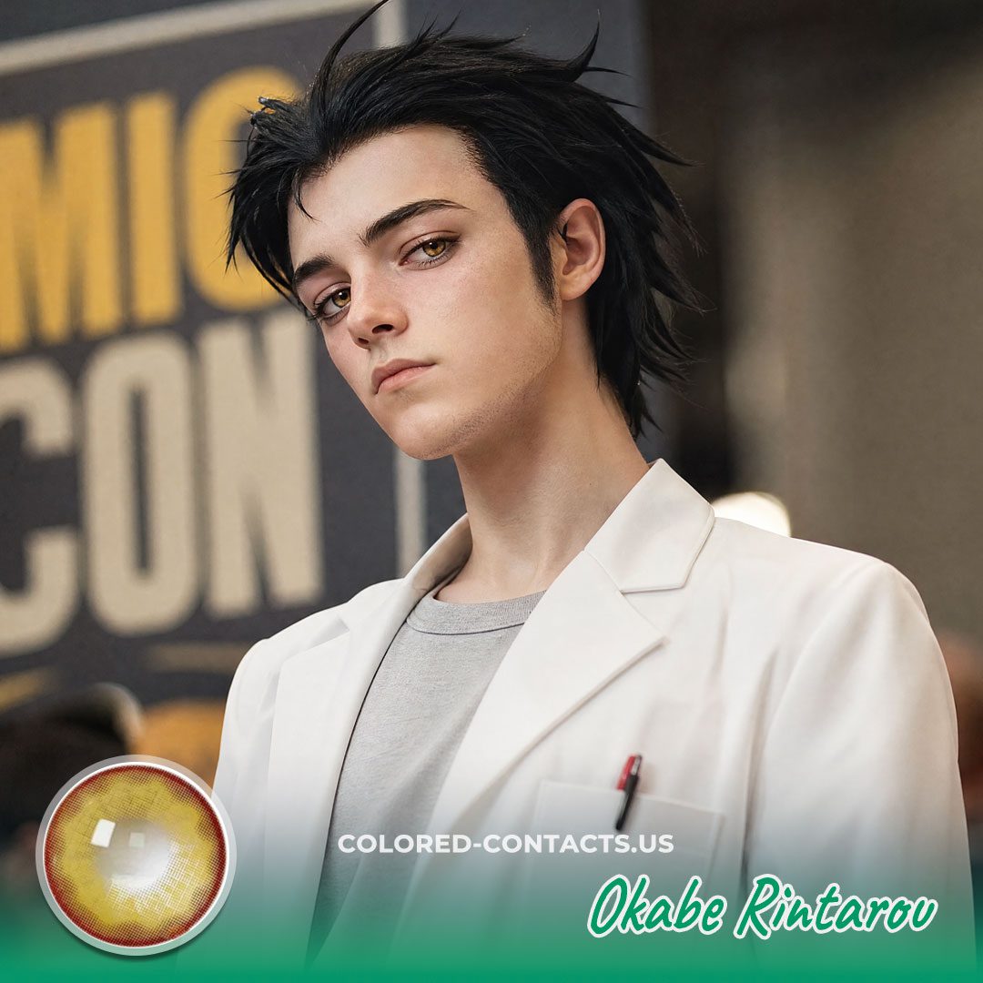 Okabe Rintarou Cosplay Contact Lenses - image 1