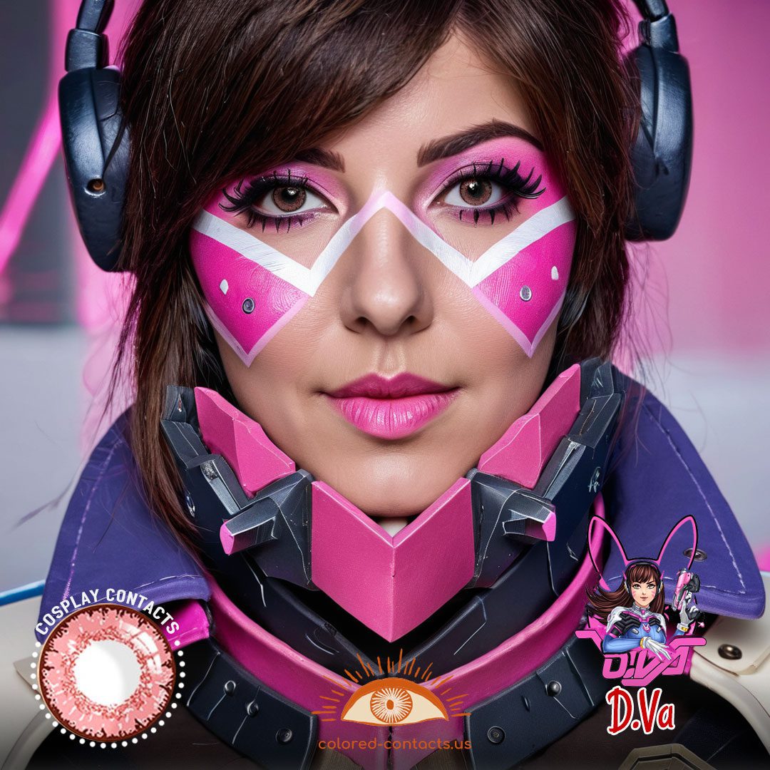 Overwatch: D.Va Cosplay Contact Lenses - image 1