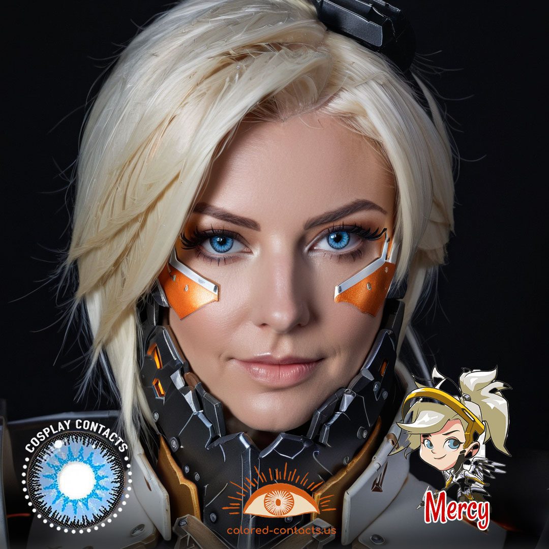 Overwatch: Mercy Cosplay Contact Lenses - image 1