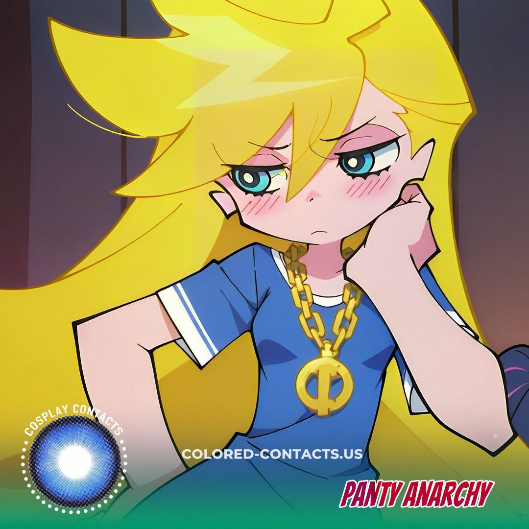 Panty Anarchy Cosplay Contact Lenses – Blue Contacts - image 1