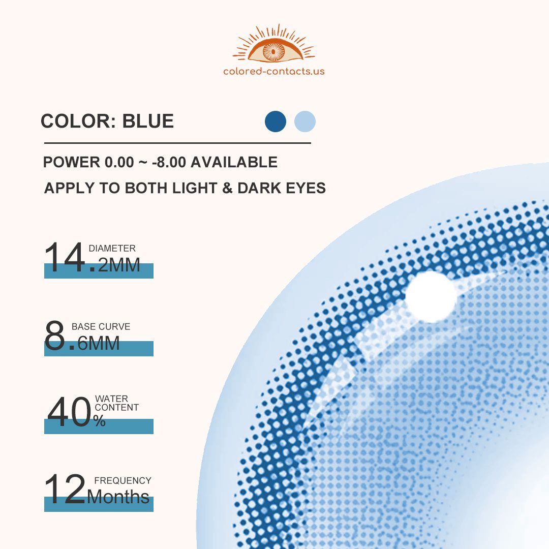 Cyberpunk Blue Contact Lenses - thumbnail 4