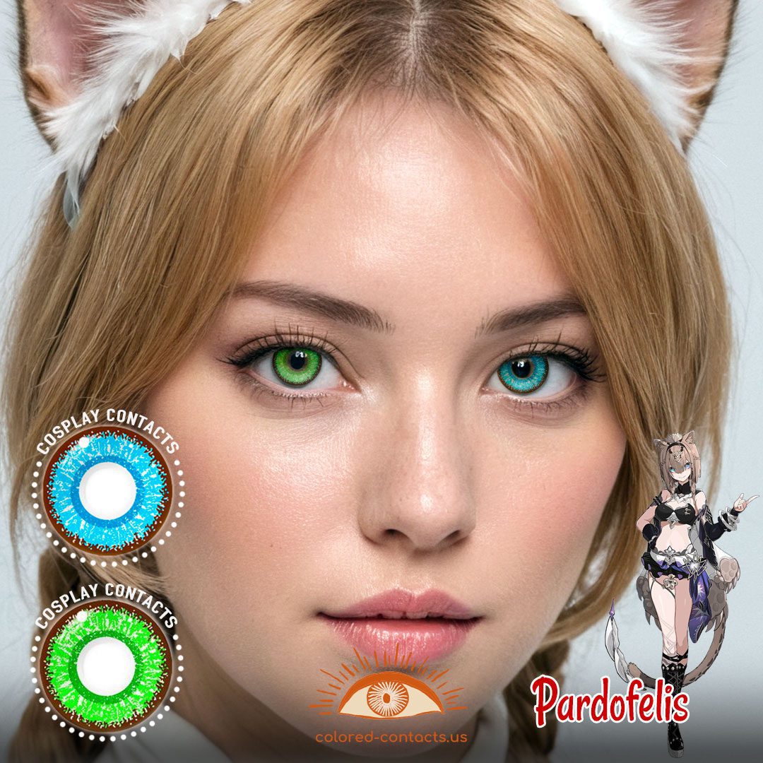 Honkai Impact 3rd: Pardofelis Cosplay Heterochromia Contact Lenses - image 1