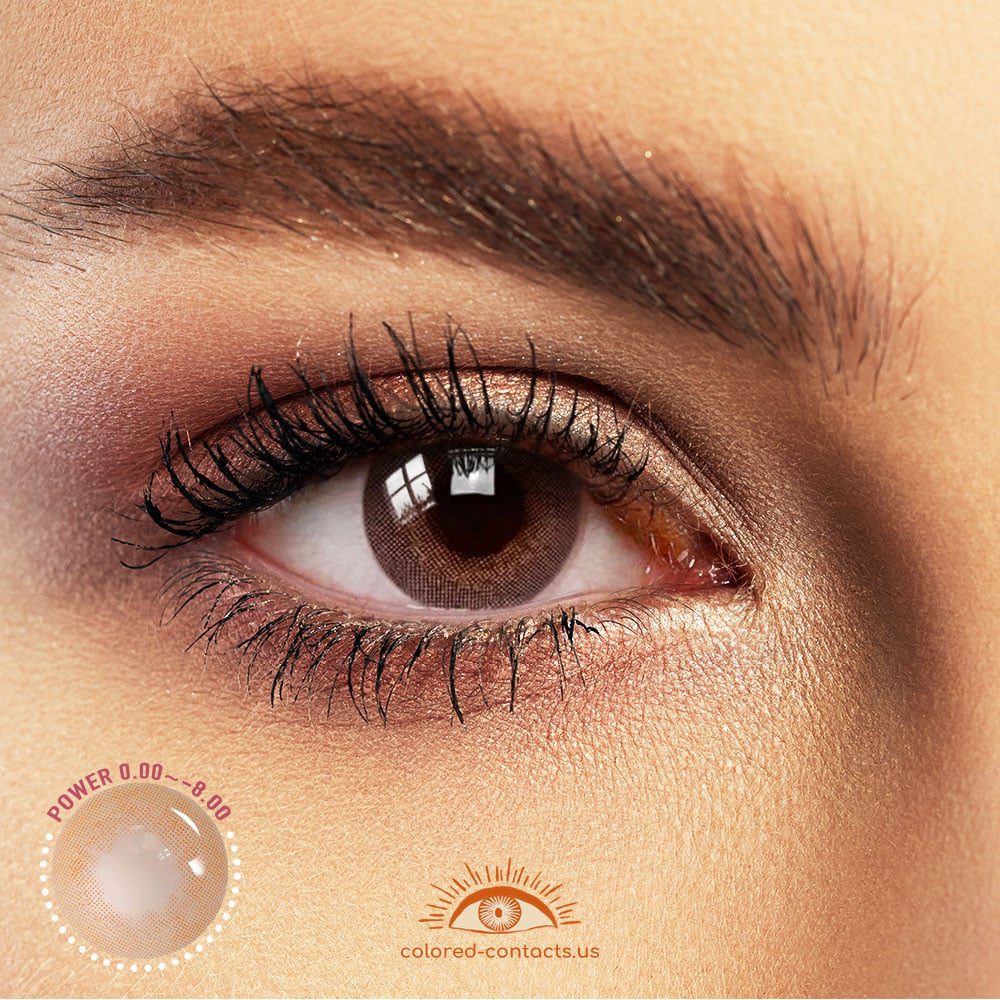 Peaceful Brown Colored Contacts - image 1