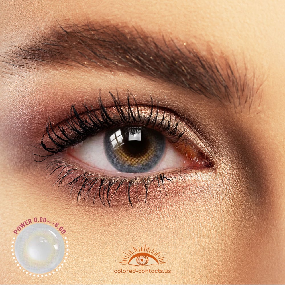 Peaceful Grey Colored Contacts - image 1