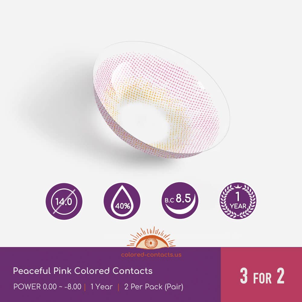 Peaceful Pink Colored Contacts - thumbnail 2