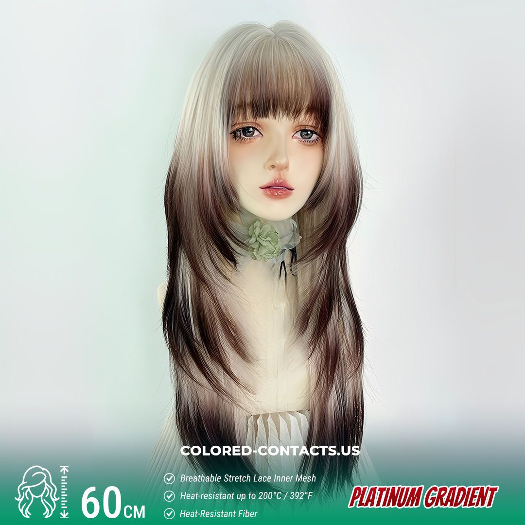 Platinum Gradient Cosplay Wig – Ethereal Fade Collection - image 1