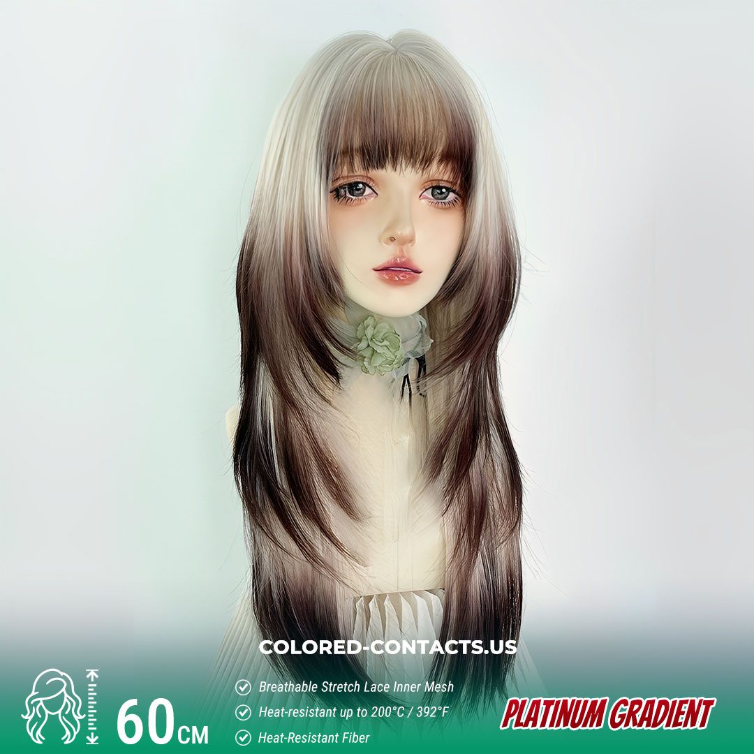 Platinum Gradient Cosplay Wig - Ethereal Fade Collection - image 1
