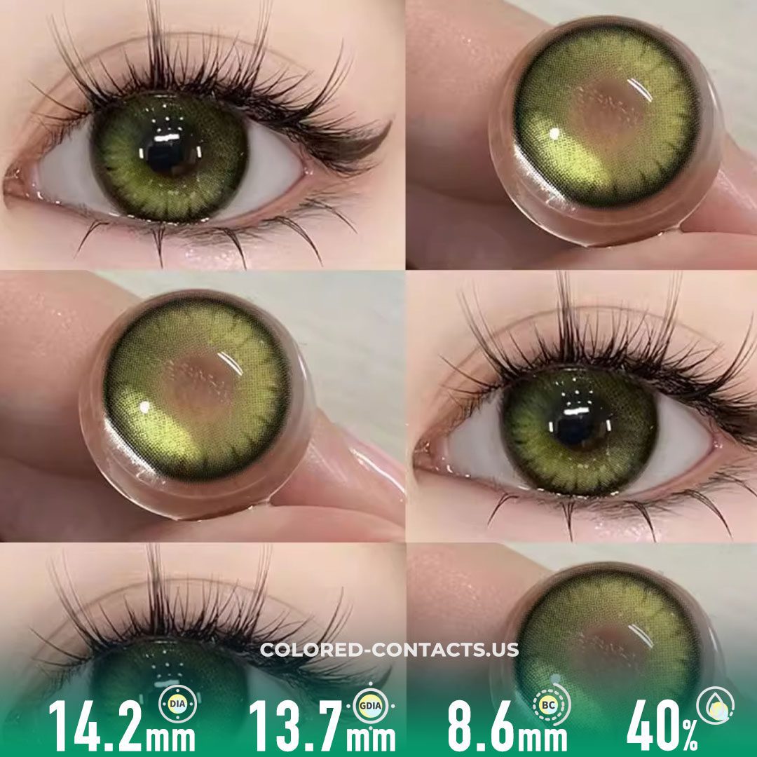 Polar Light Yellow Green Contact Lenses - image 1