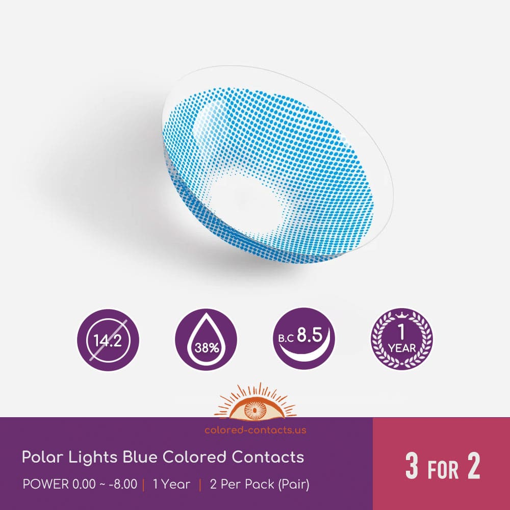 Polar Lights Blue Colored Contacts - thumbnail 5