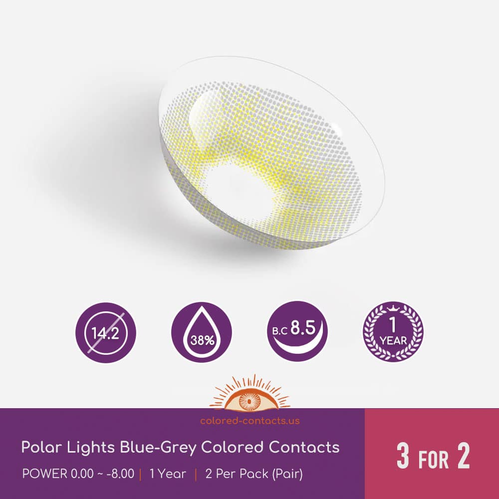 Polar Lights Blue-Grey Colored Contacts - thumbnail 5