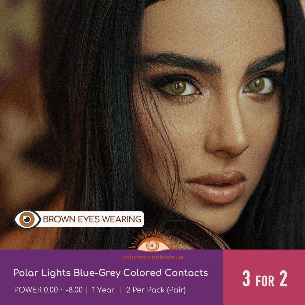 Polar Lights Blue-Grey Colored Contacts - thumbnail 3