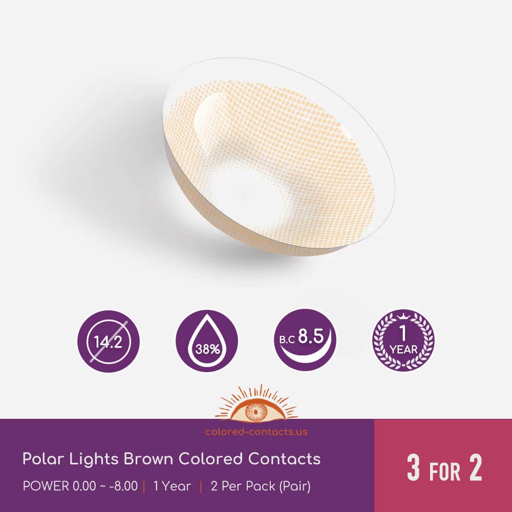 Polar Lights Brown Colored Contacts - thumbnail 5