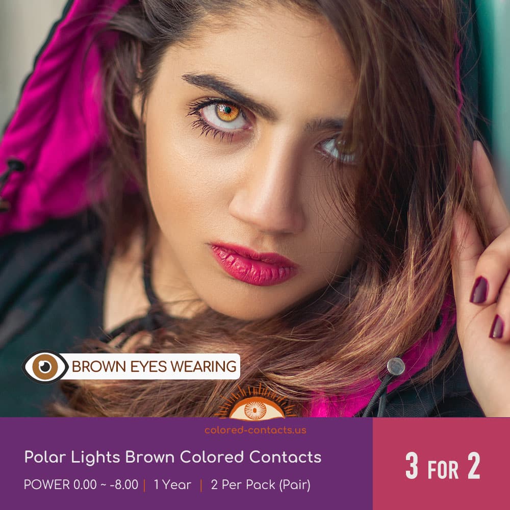 Polar Lights Brown Colored Contacts - thumbnail 2