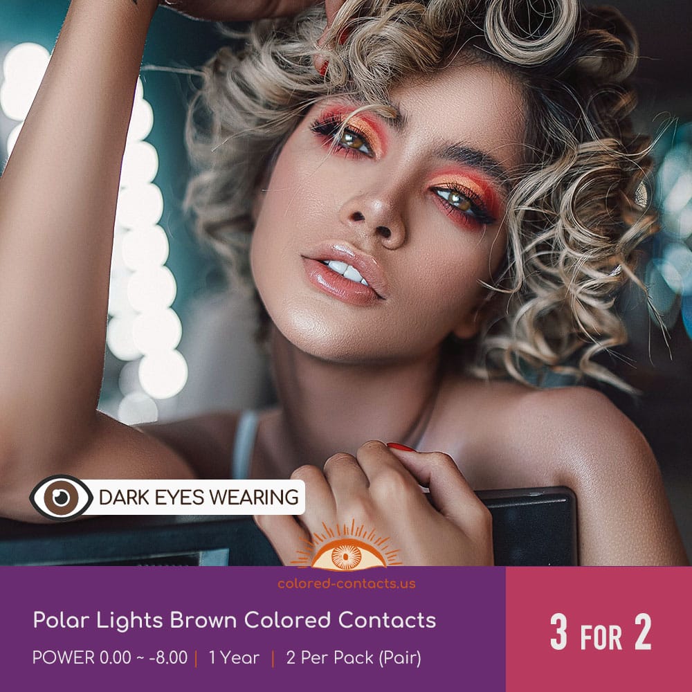 Polar Lights Brown Colored Contacts - thumbnail 3