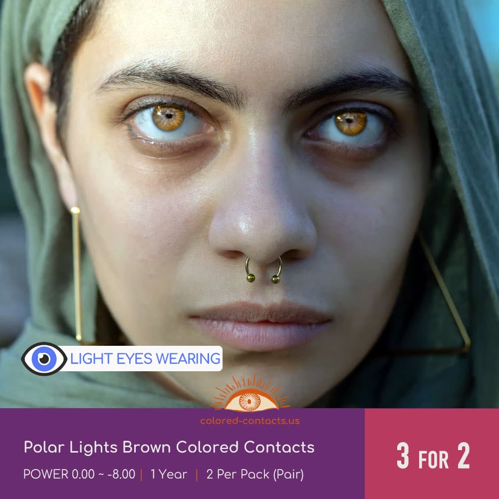 Polar Lights Brown Colored Contacts - thumbnail 4