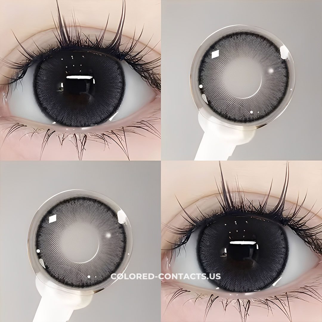 Premium Grey Circle Contact Lenses - thumbnail 2