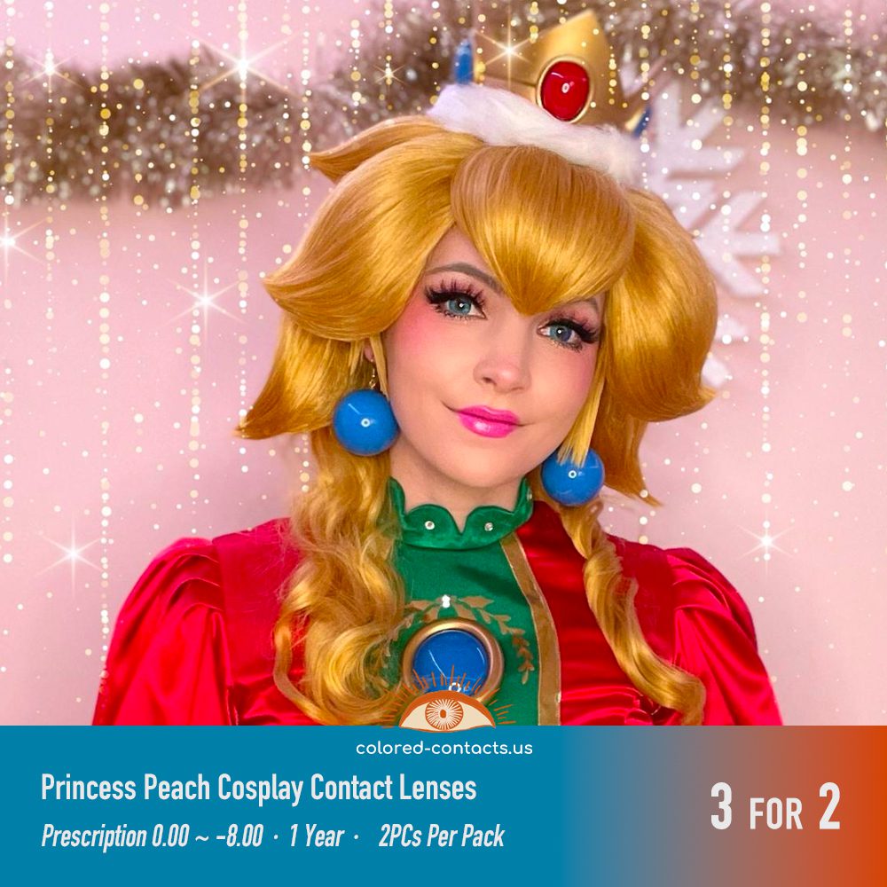Princess Peach Cosplay Contact Lenses - thumbnail 4