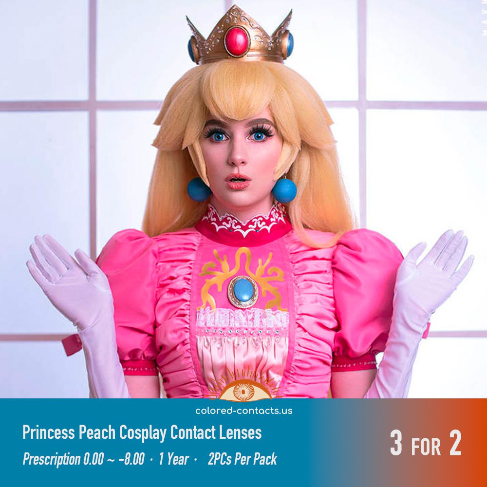 Princess Peach Cosplay Contact Lenses - thumbnail 3