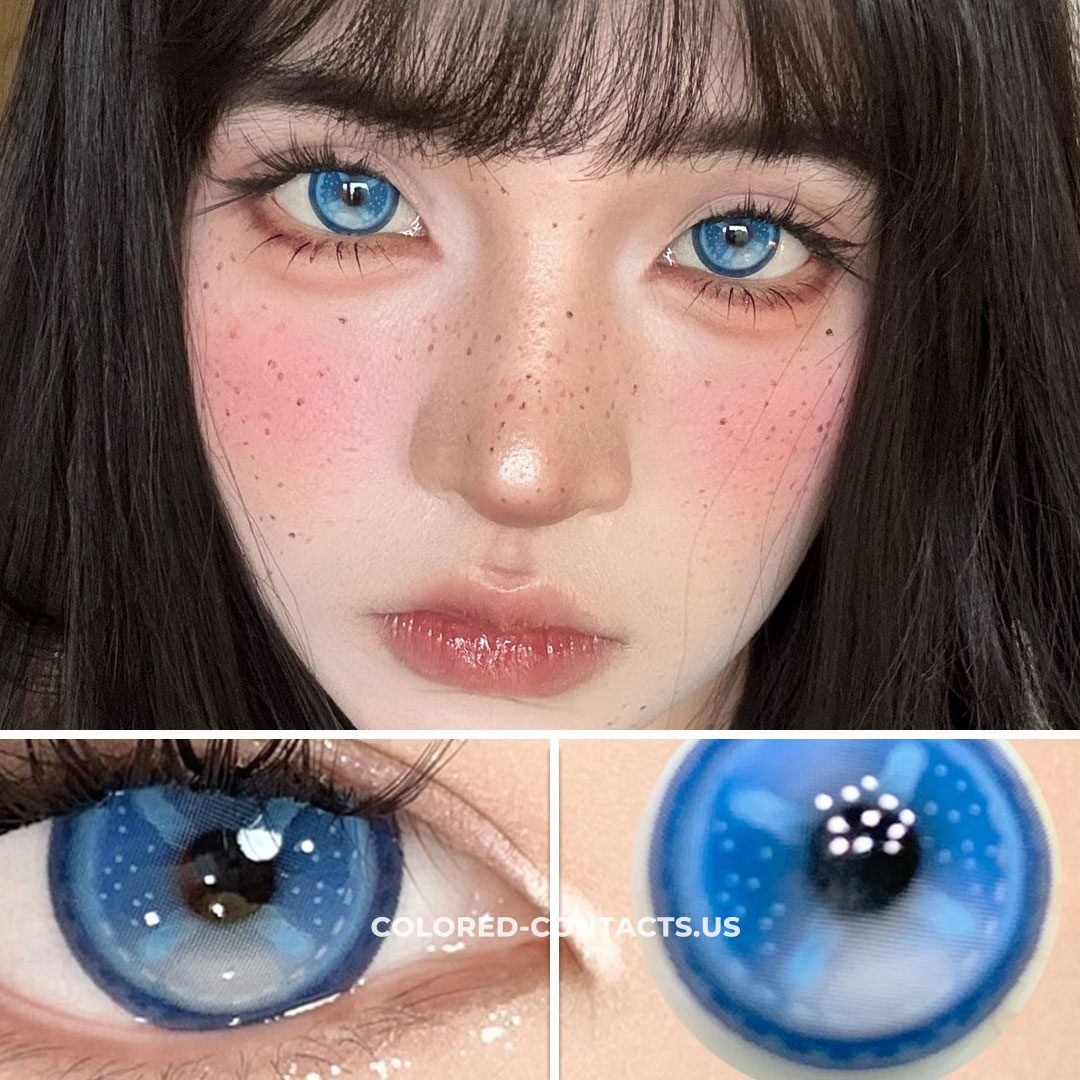 Pure Soul Cross Eye Blue Crazy Lenses | 4-Lens Pack - thumbnail 2