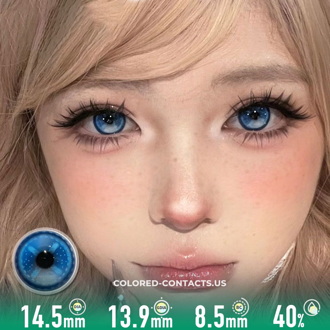 Pure Soul Cross Eye Blue Crazy Lenses | 4-Lens Pack - image 1