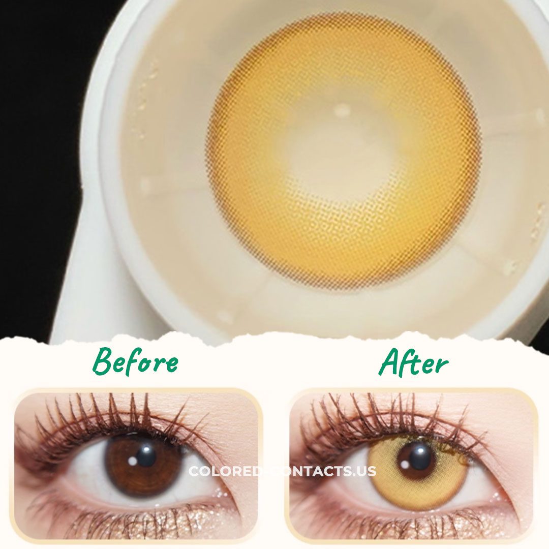 Radiant Gold Contact Lenses | 4-Lens Pack - thumbnail 2