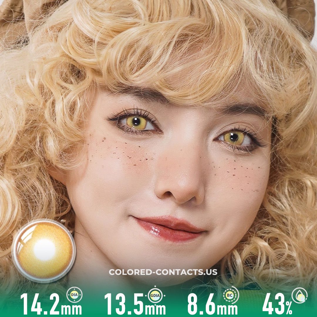 Radiant Gold Contact Lenses | 4-Lens Pack - image 1