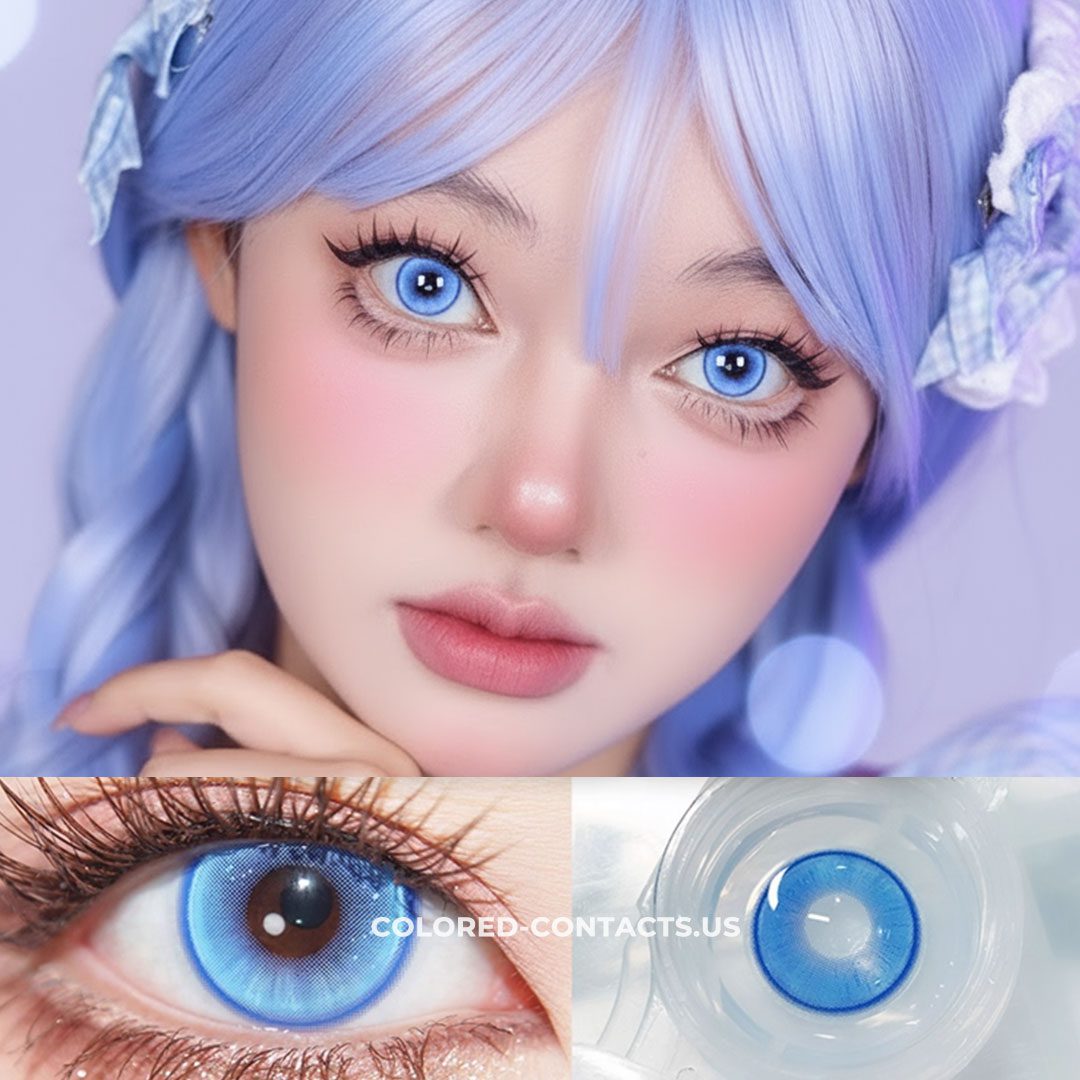 Radiant Ring Blue Colored Contacts - thumbnail 2
