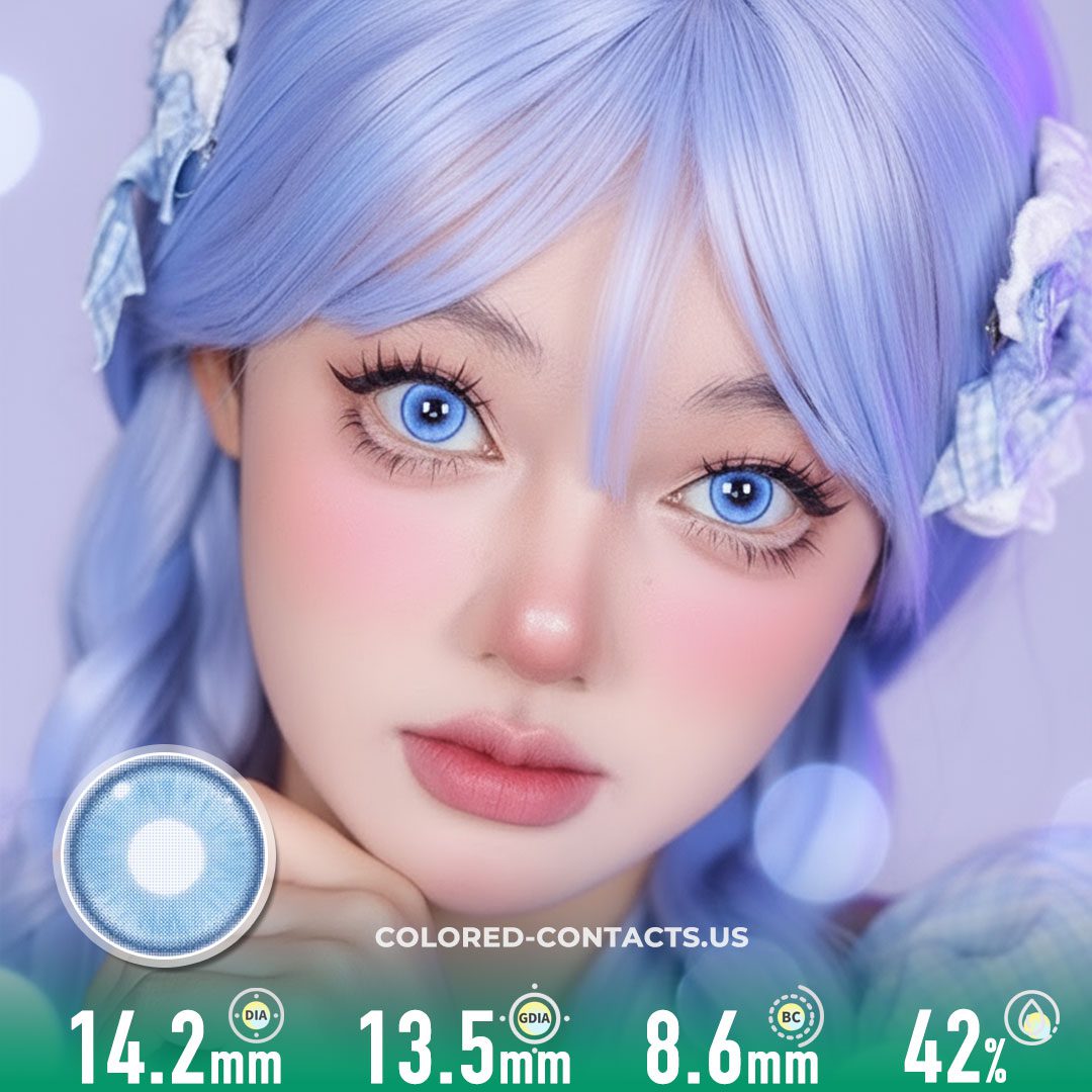Radiant Ring Blue Colored Contacts - image 1